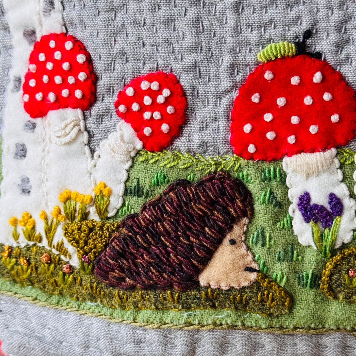 Mushroom Pouch Hedgehog