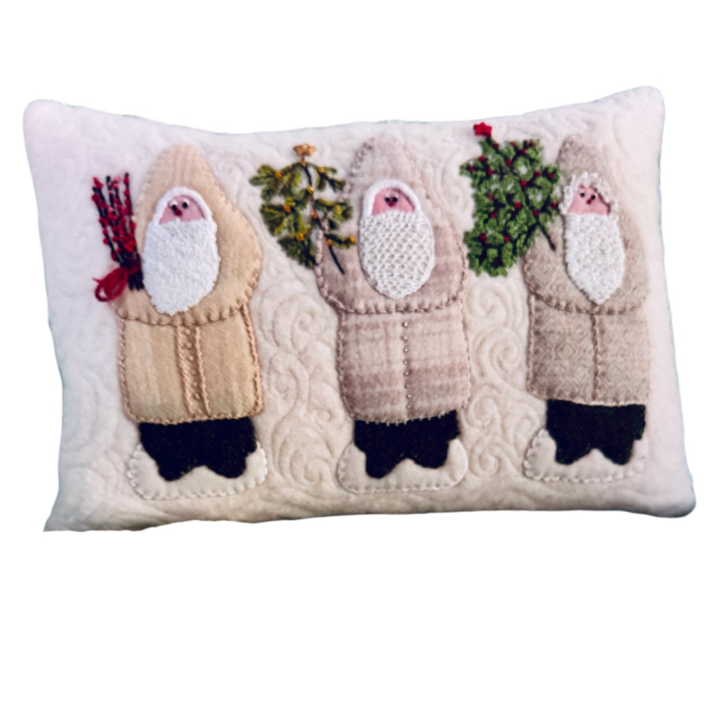 Three Santas Pillow Kit